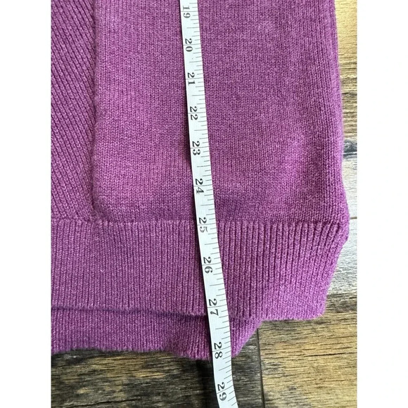 LL Bean Sweater Womens Medium Boat Neck Cotton  Knit Collar Pullover - Picture 7 of 7